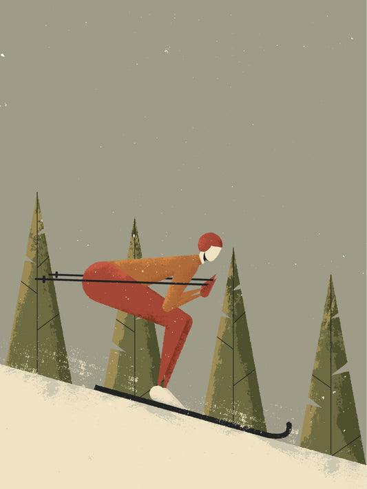 Skiing - Poster / Art Print