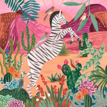 Zebra in the mountains - Poster / Art Print