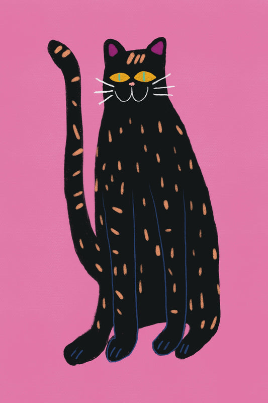 Black cat - Poster / Art Print