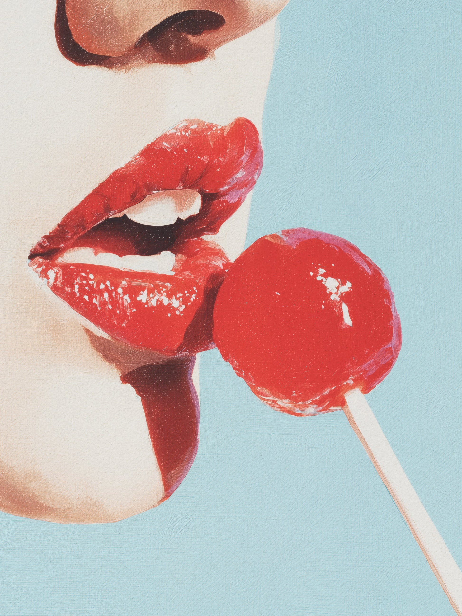 Red Lollipop - Poster / Art Print