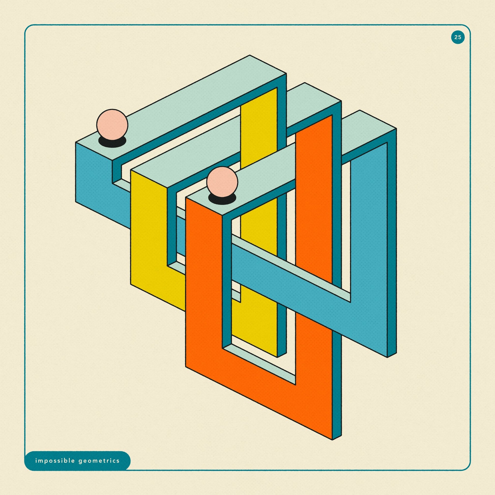 Impossible Geometrics 25 - Poster / Art Print