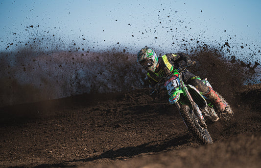 Motocross i lera - Poster / Art Print
