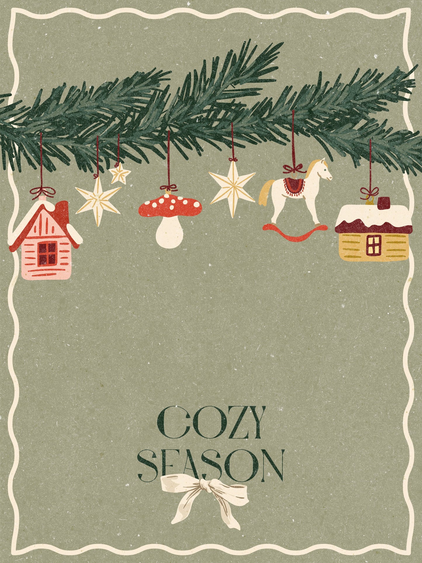 Toys on the Christmas tree - Poster / Art Print