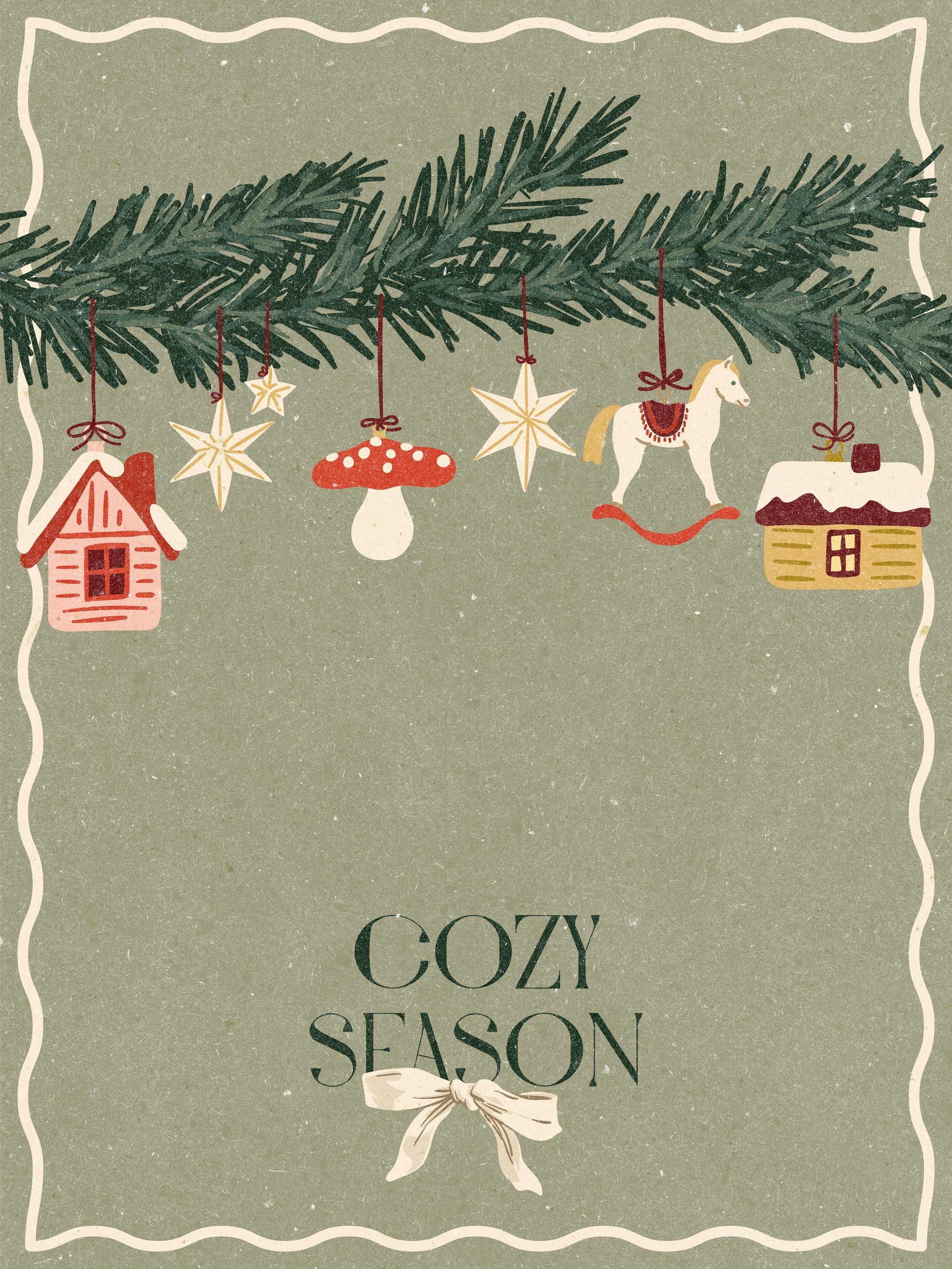 Toys on the Christmas tree - Poster / Art Print