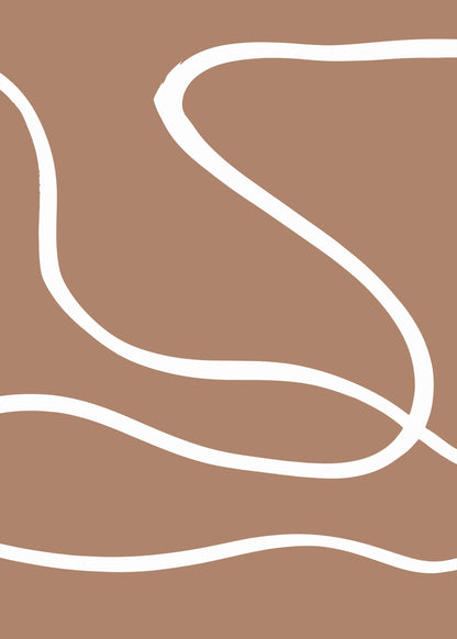 Abstract Mocha - Poster / Art Print