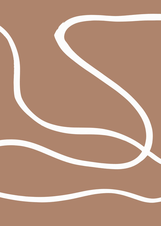Abstract Mocha - Poster / Art Print