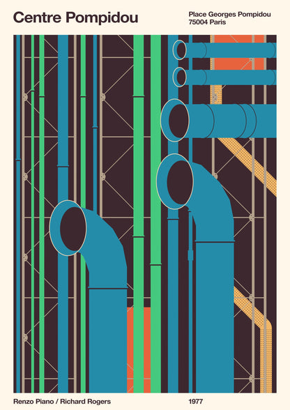 Pompidou - Poster / Art Print