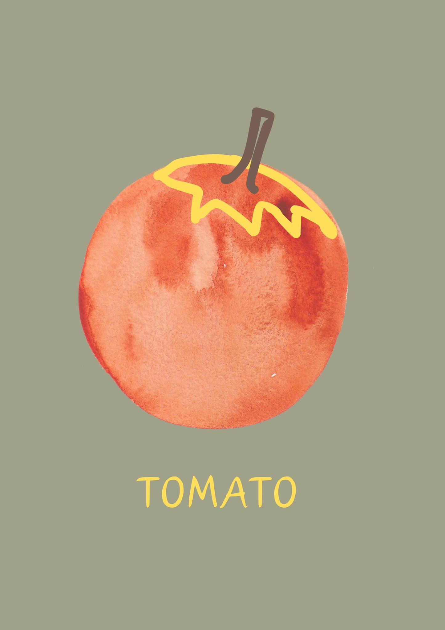 Tomato in Green - Poster / Art Print