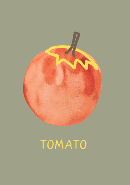Tomato in Green - Poster / Art Print
