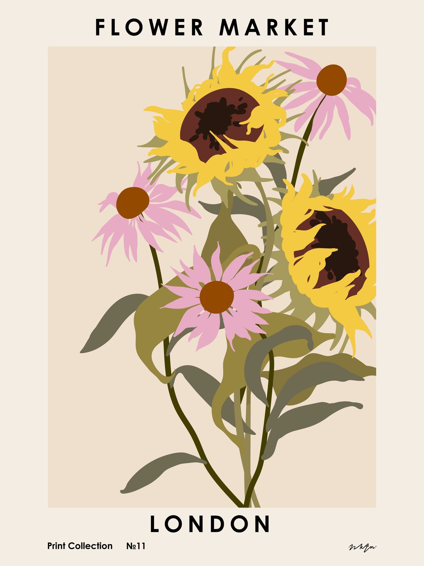 Flower Market. London - Poster / Art Print