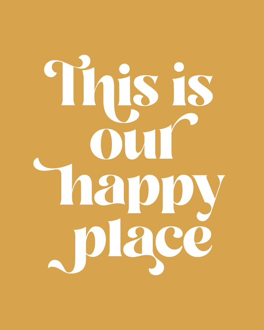 Happy Place No2 - Poster / Art Print