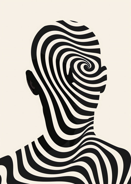Striped Man - Poster / Art Print