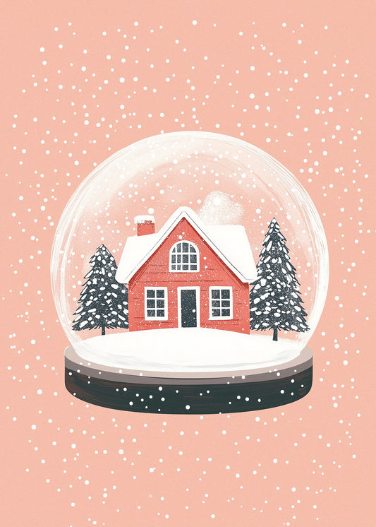 Christmas Ornament Glass Illustration - Poster / Art Print