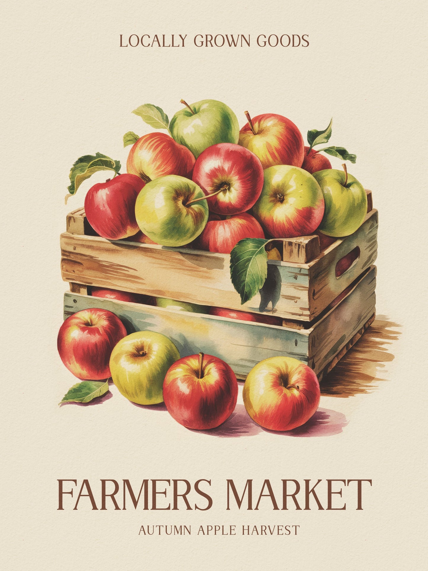 Farmers Market Apple - Poster / Art Print
