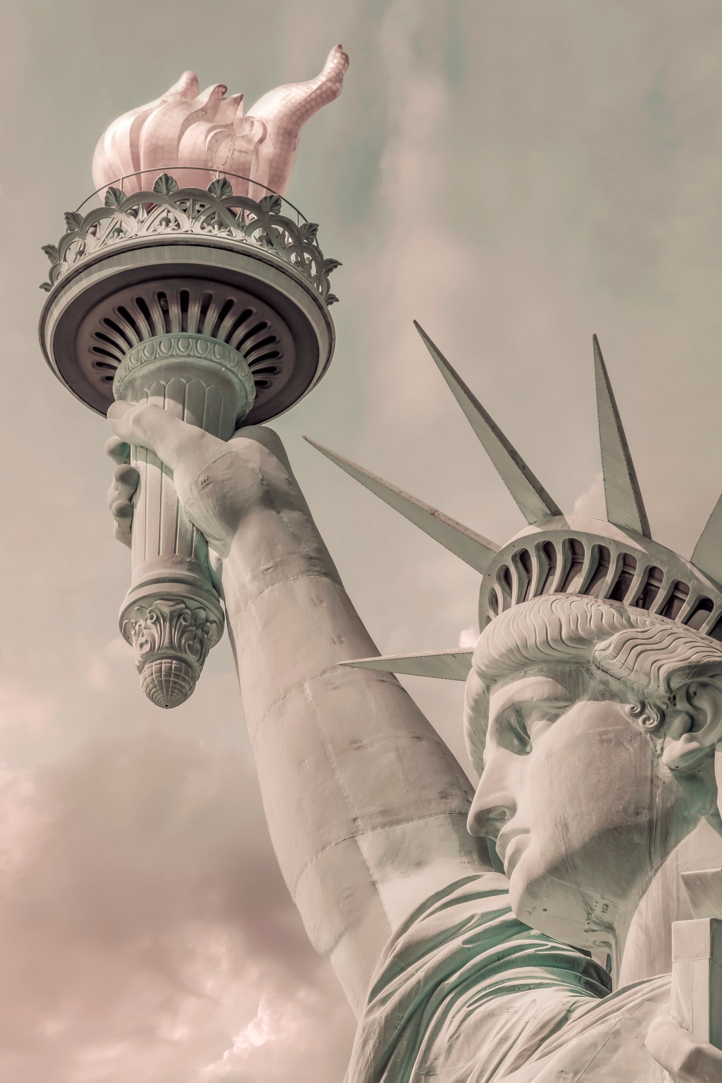 NEW YORK CITY Statue of Liberty | urban vintage style - Poster / Art Print
