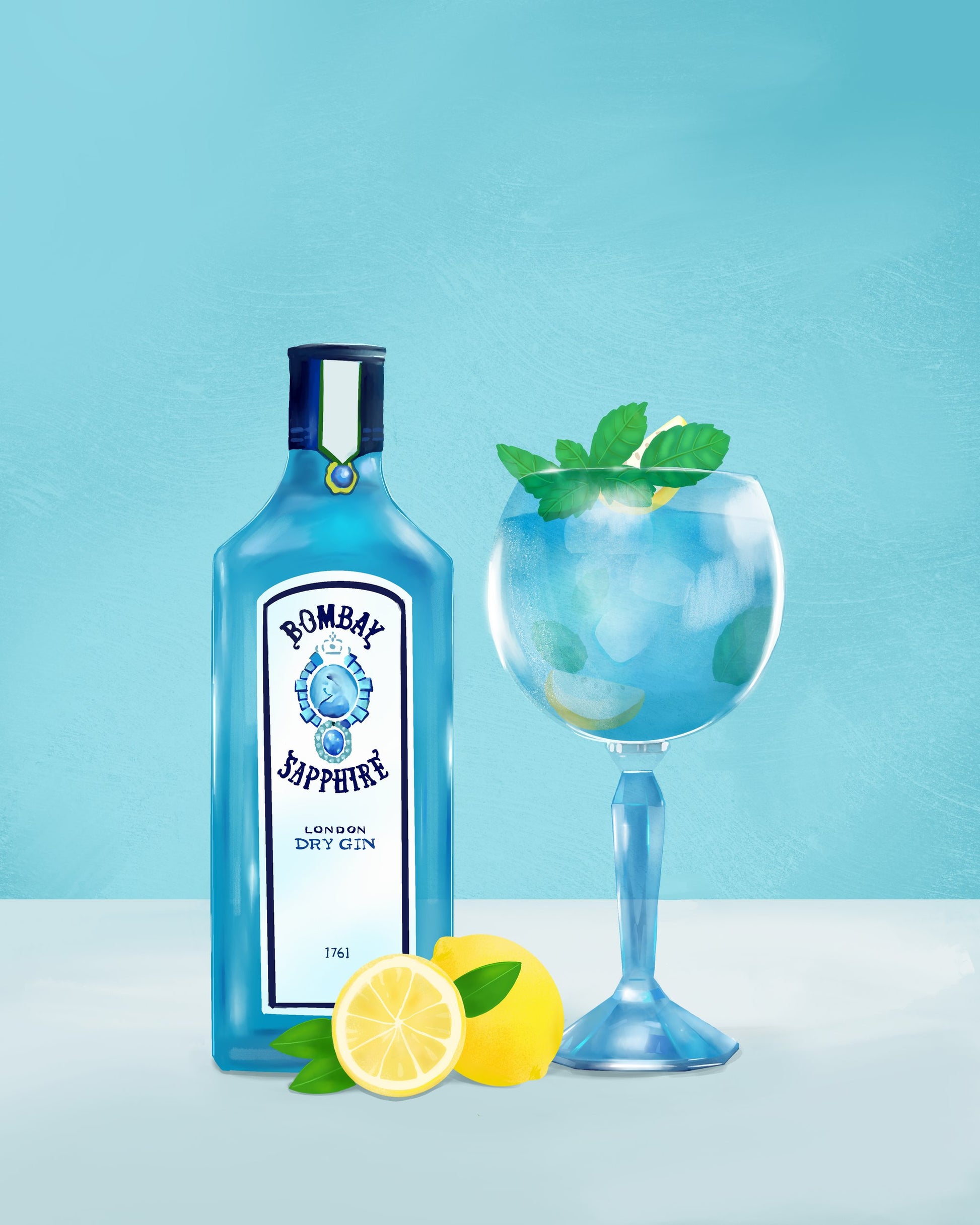Gin Cocktail - Poster / Art Print