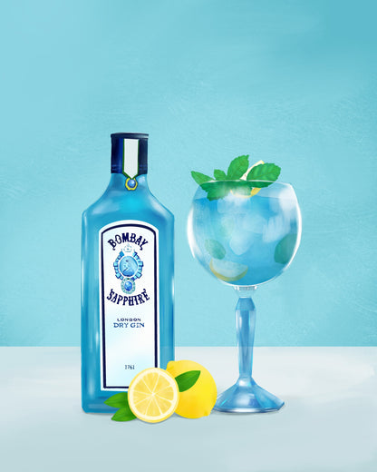 Gin Cocktail - Poster / Art Print