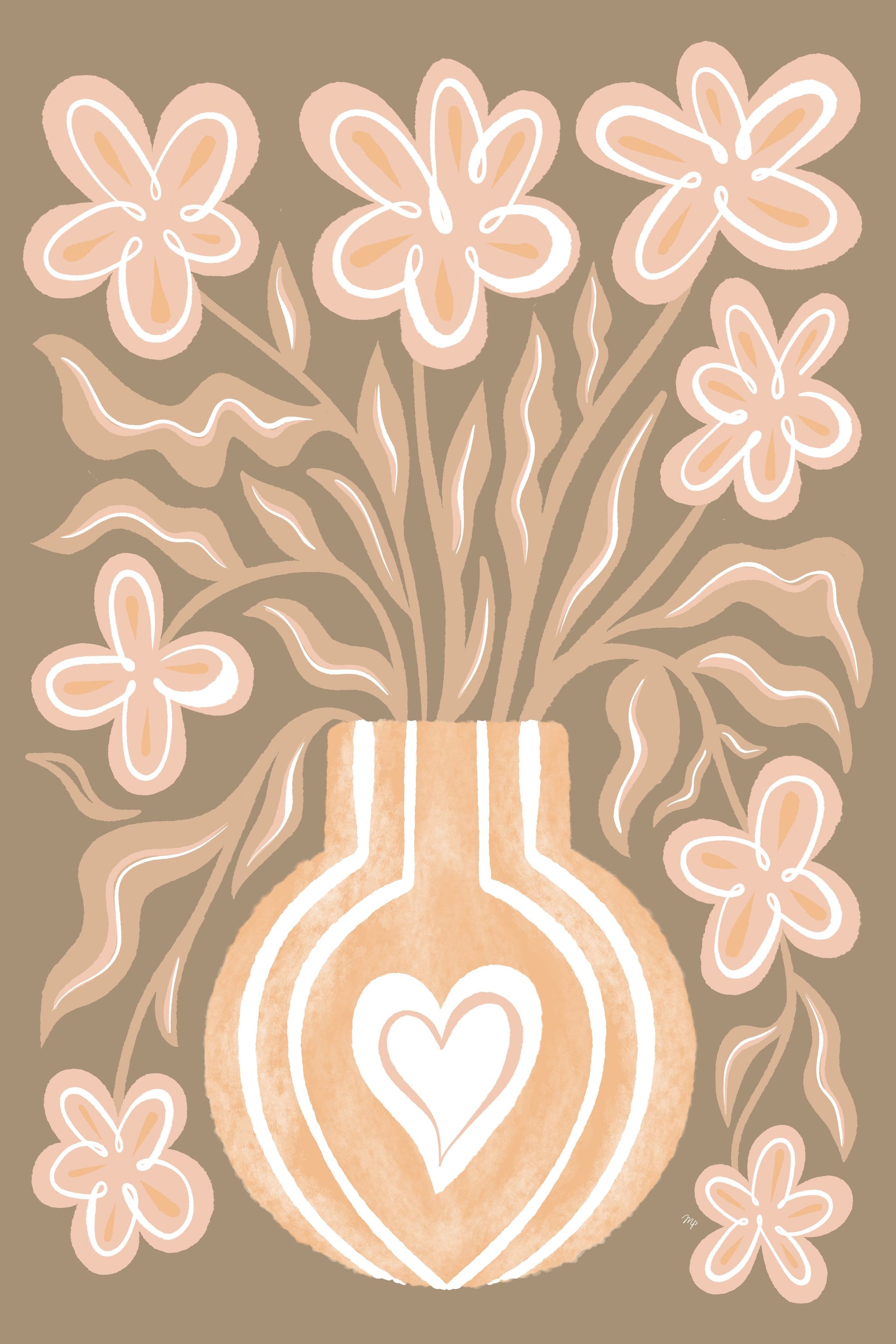 Calm Flowers - Poster / Art Print