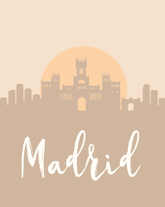 Skyline Earth Tone 2 44 - Poster / Art Print