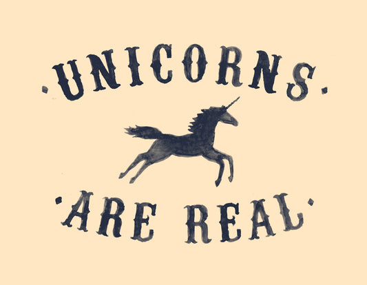 Unicorns Are Real Ii - Poster / Art Print